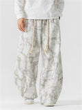 Japanese Style Braided Rope Tie-Dye Oversized Pants for Men