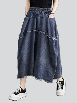 Casual Big Size Extra Loose Wide Leg Jeans for Women
