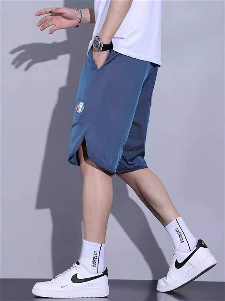 Men's Summer Breathable Quick Dry Ice Silk Loose Fit Shorts