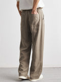 Japanese Style Men's Casual Drape Straight Pants