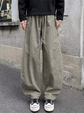 Men's Simple Drape Wide-leg Cargo Pants Casual Loose Fit
