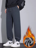 Men's Casual Drawstring Anti-Wrinkle Twill Knit Jogger Pants