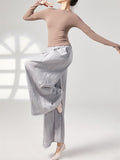 Women's Leisure Simple Pleated Wide Leg Pants