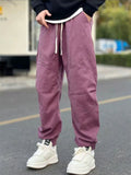 ‌Men's American Style Loose Fit Utility Cargo Jogger Pants Casual Streetwear‌
