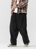 Men's Elastic Waist Warm Corduroy Pants for Autumn Winter