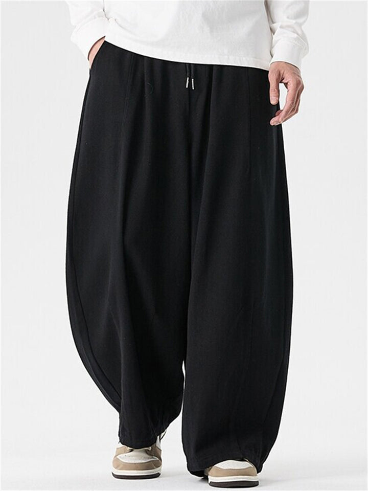 Japanese Style Men's Trendy Cozy Casual Straight-Leg Pants