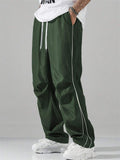 Men's Retro High Street Contrast Color Casual Sweatpants