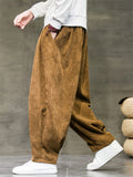 Men's Winter Thicken Comfy Loose-Fit Corduroy Bloomers Pants