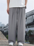 Men's Chinese Style Summer Breathable Loose Fit Casual Pants
