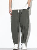 Men's Casual Solid Color Drawstring Harem Pants