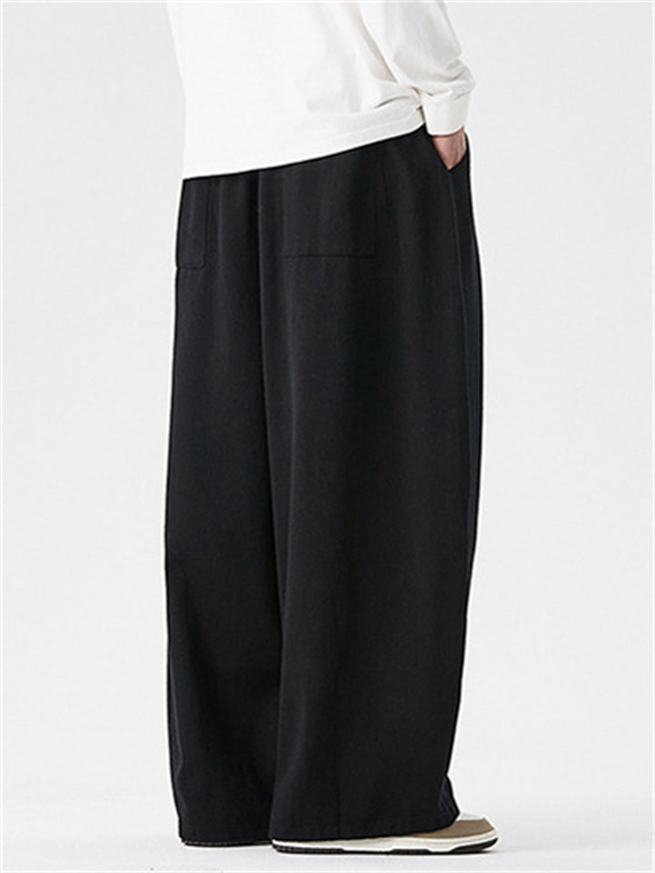 Japanese Style Men's Trendy Cozy Casual Straight-Leg Pants