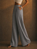 Women Comfy Wide Leg Trousers High Waist Summer Pants