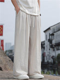 Men's Chinese Style Summer Breathable Loose Fit Casual Pants