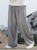 Men's Chinese Style Summer Breathable Loose Fit Casual Pants