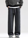 Men's Solid Color Casual Straight Wide Leg Sweatpants