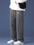 Men's Autumn High Street Loose Fit Straight Leg Casual Jeans