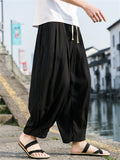 Men's Summer Chinese Style Loose Fit Casual Cuff Harem Pants