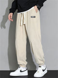 Men's Casual Loose Mid-waist Corduroy Jogger Pants