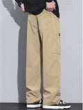Men's Autumn Loose Fit Outdoor Drawstring Cargo Pants with Pockets