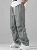 Men's Retro High Street Contrast Color Casual Sweatpants