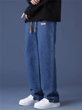Men's Autumn High Street Loose Fit Straight Leg Casual Jeans