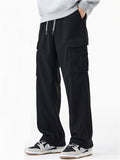 ‌ Thermal Lined Corduroy Cargo Pants for Men with Multiple Pockets‌