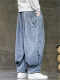 Men's Winter Thicken Comfy Loose-Fit Corduroy Bloomers Pants