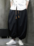 Men's Trendy Solid Color Loose Bloomers Pants