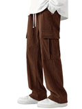 Men's High Street Corduroy Wide Leg Cargo Pants