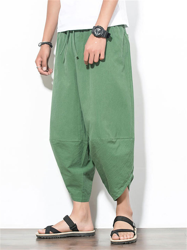 Drawstring Loose Fashion Pants With Pockets