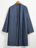 Casual Comfy Linen Long Jacket