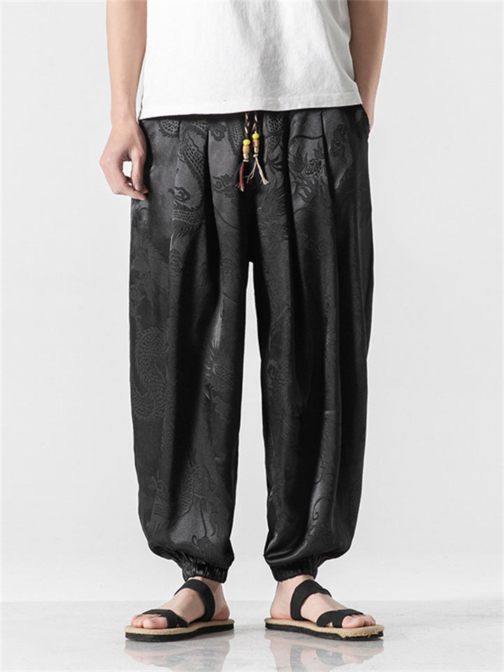 Vintage Chinese Type Long Pants For Men