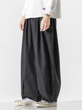 Wide Leg Straight Men's Jeans With Floor Length
