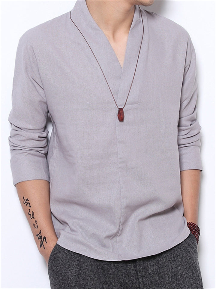 Chinese Vintage Style Summer Linen Shirt