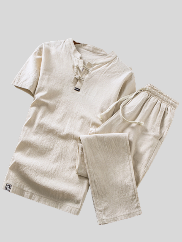 Men's Comfort Linen Sets T-shirt + Trousers