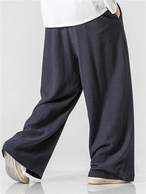 Men's Casual Comfy Wide Leg Loose Linen Pants
